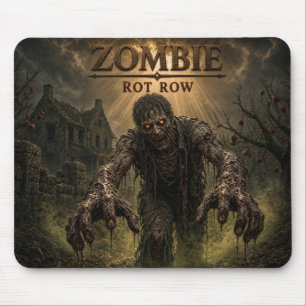 Zombie Rot Row Dark Realism Mouse Pad