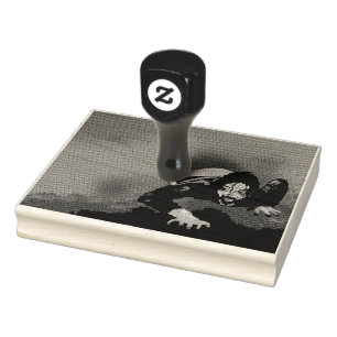 Zombie rubber stamp