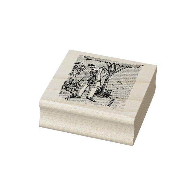 Zombie rubber stamp no handle (Stamp)