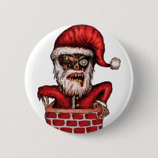 Zombie Santa 2 Inch Round Button