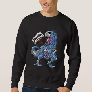 Zombie Saurus Halloween Kids Dinosaur Rex Sweatshirt