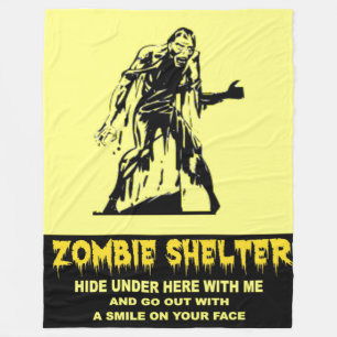ZOMBIE SHELTER FLEECE BLANKET