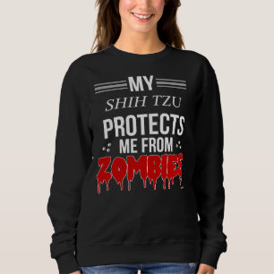 Zombie Shih Tzu For Shih Tzu Owner Sweatshirt
