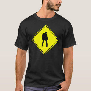 Zombie Shirt - Zombie Warning Sign