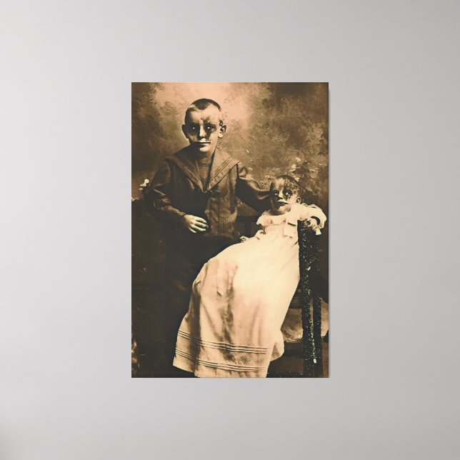 Zombie Siblings  Canvas Print (Front)
