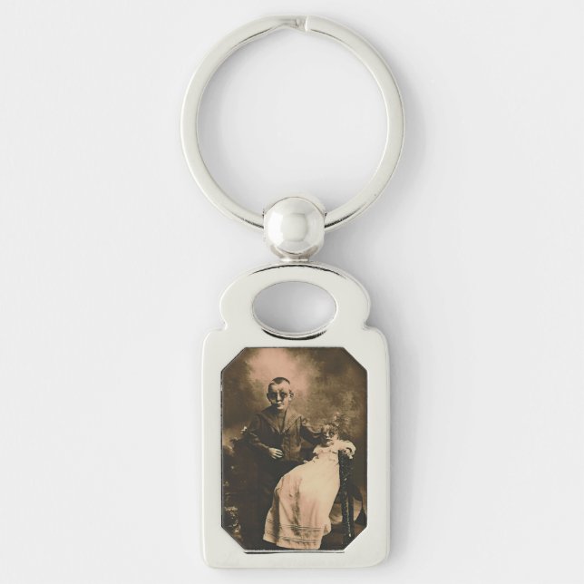 Zombie Siblings  Keychain (Front)