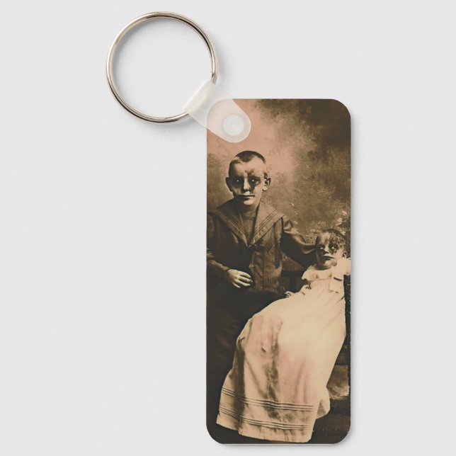Zombie Siblings  Keychain (Front)
