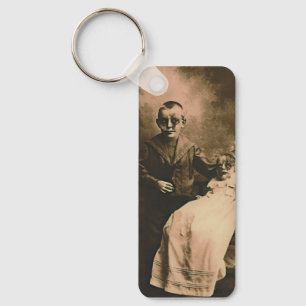 Zombie Siblings Keychain