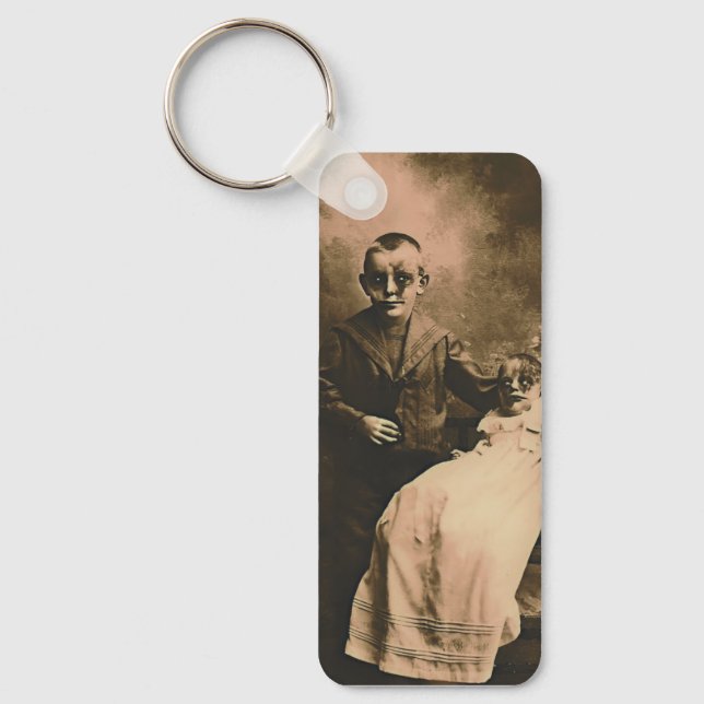 Zombie Siblings  Keychain (Front)