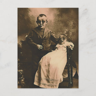 Zombie Siblings  Postcard