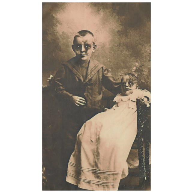 Zombie Siblings  Tablecloth (Front)