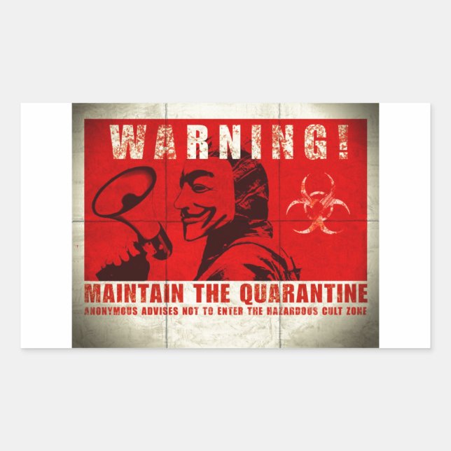 Zombie,sign Sticker (Front)