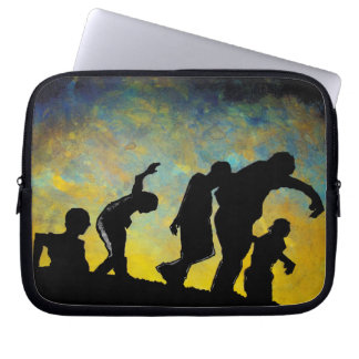 Zombie Silhouette horror art laptop notebook case