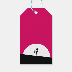 Zombie Silhouette with Full Moon Gift Tags