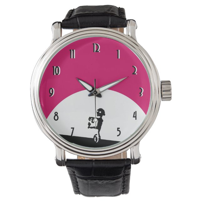 Zombie Silhouette with Full Moon Watch (Front)