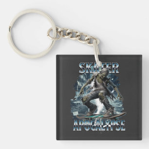 ZOMBIE SKATER APOCALYPSE KEYCHAIN