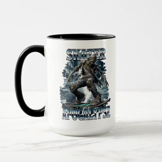 ZOMBIE SKATER APOCALYPSE MUG (Left)