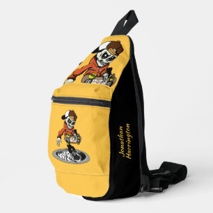 Zombie Skater custom name Sling Bag