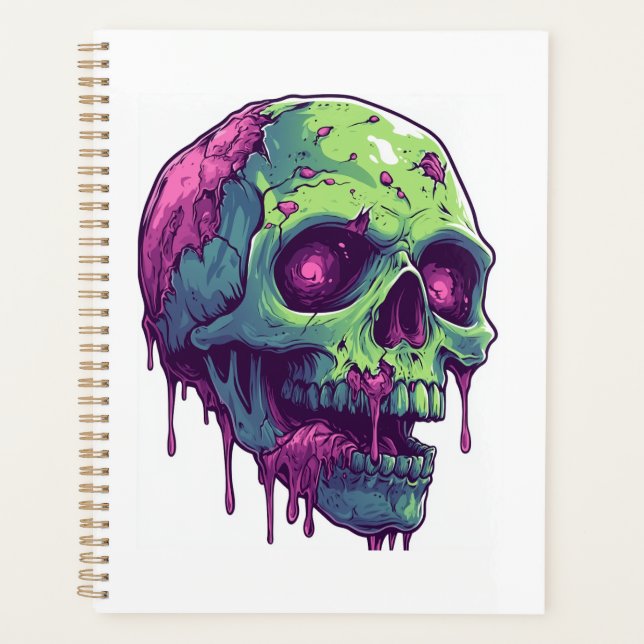 Zombie Skull Apocalypse Planner (Front)