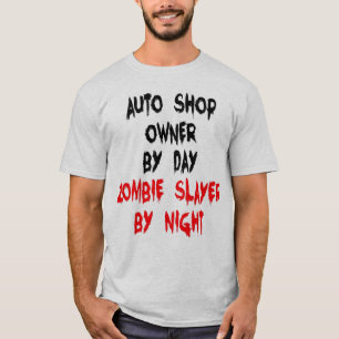 Zombie Slayer Auto Shop Manager T-Shirt