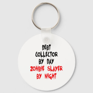 Zombie Slayer Debt Collector Keychain