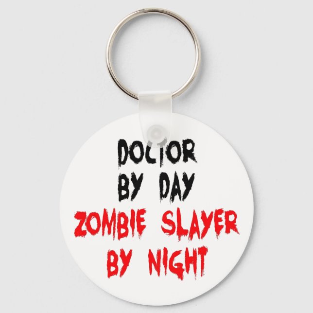 Zombie Slayer Doctor Keychain (Front)