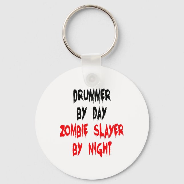 Zombie Slayer Drummer Keychain (Front)