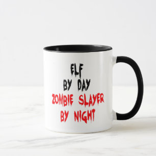 Zombie Slayer Elf Mug