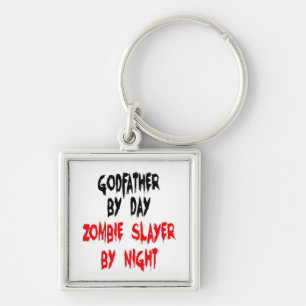 Zombie Slayer Godfather Keychain