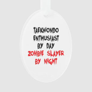Zombie Slayer Taekwondo Enthusiast Ornament