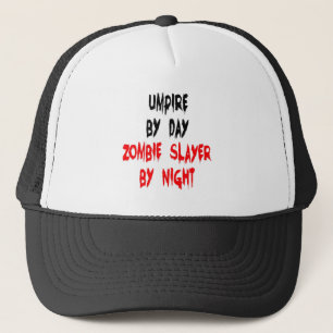 Zombie Slayer Umpire Trucker Hat
