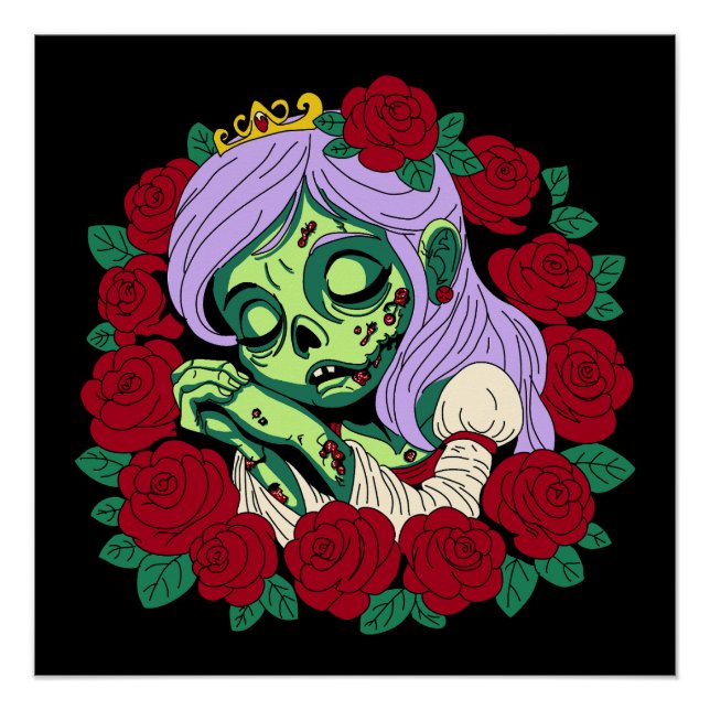Zombie Sleeping Beauty Poster (Front)