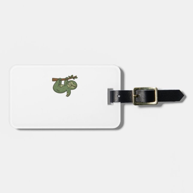 Zombie Sloth Classic T-Shirt Luggage Tag (Front Horizontal)