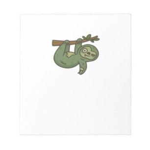 Zombie Sloth Classic T-Shirt Notepad