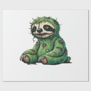 Zombie Sloth Halloween Zombie Sloth Zombie Lover C Wrapping Paper