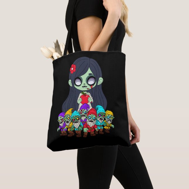 Zombie Snow White Tote Bag (Close Up)