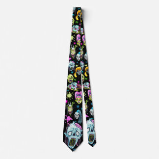 Zombie Splat Faces Tie