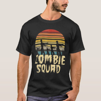 Zombie Squad Retro Halloween Group Costume Boys Gi T-Shirt