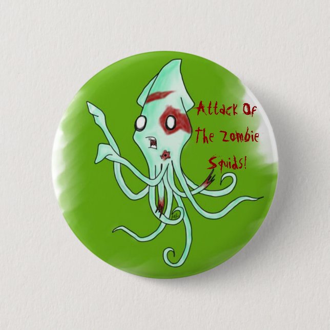 Zombie Squid Button (Front)