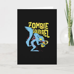 Zombie Squirrel Card