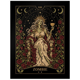 Zombie, Starlit Tarot Art Postcard