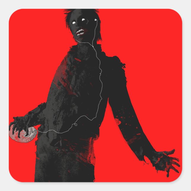 Zombie!!! Sticker (Front)