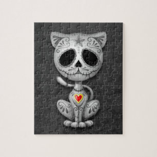 Zombie Sugar Kitten, dark Jigsaw Puzzle