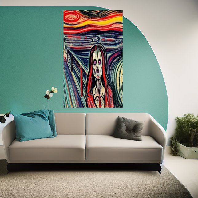 Zombie sur le pont | AI Art Poster (Créateur téléchargé)