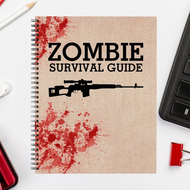 Zombie Survival Guide Funny Notebook (Creator Uploaded)