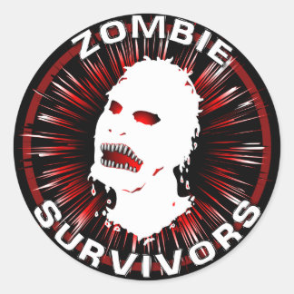 Zombie Survivors Icon Flair Classic Round Sticker