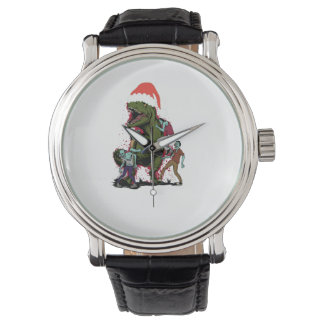 Zombie T-Rex Ugly Christmas Dinosaur Watch