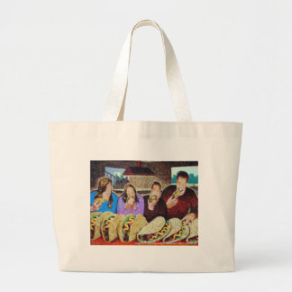 Zombie Taco Tuesday Large Tote Bag