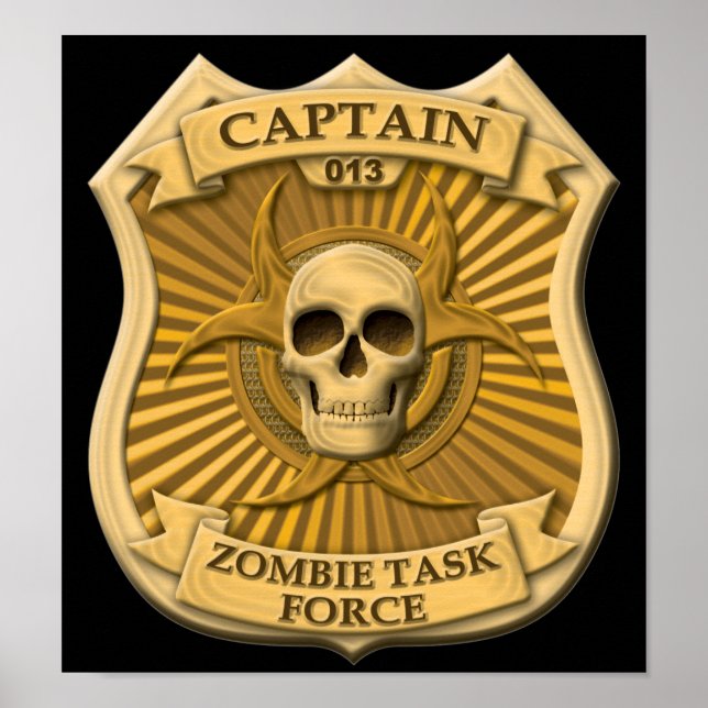 Zombie Task Force - Captain Badge Poster (Front)