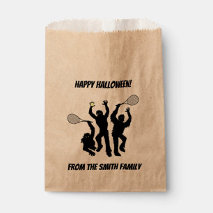 Zombie Tennis Player Halloween Favour Bag